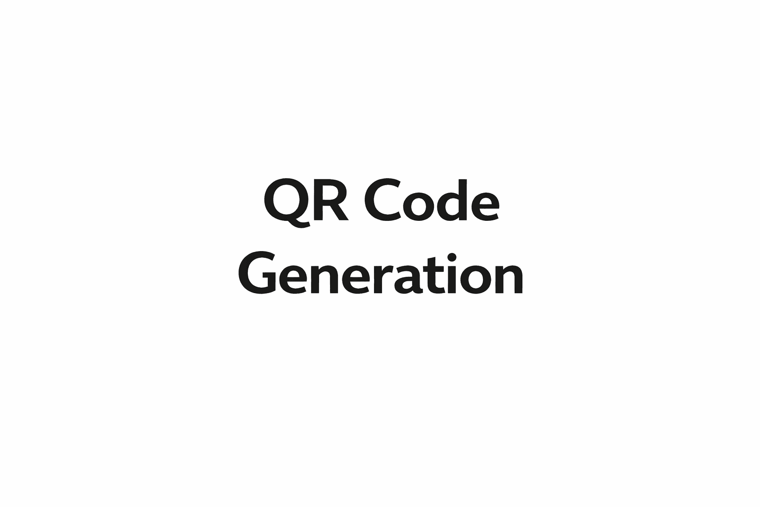 QR Code Generation for Product Passports